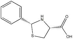 (2R,4R)-2-phenyl-1,3-thiazolane-4-carboxylic acid 结构式