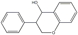 3-phenylchroman-4-ol 结构式