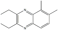 2,3-diethyl-5,6-dimethylquinoxaline 结构式