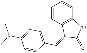 3-[4-(dimethylamino)benzylidene]indolin-2-one 结构式