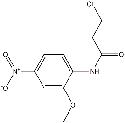 3-chloro-N-(2-methoxy-4-nitrophenyl)propanamide 结构式