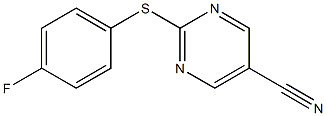 2-[(4-fluorophenyl)sulfanyl]-5-pyrimidinecarbonitrile 结构式