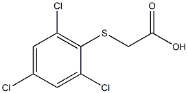 2-[(2,4,6-trichlorophenyl)thio]acetic acid 结构式