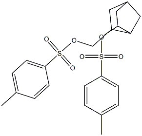 6-({[(4-methylphenyl)sulfonyl]oxy}methyl)bicyclo[2.2.1]hept-2-yl 4-methylbenzene-1-sulfonate 结构式