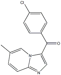 (4-chlorophenyl)(6-methylimidazo[1,2-a]pyridin-3-yl)methanone 结构式