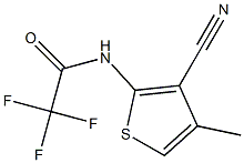 N1-(3-cyano-4-methyl-2-thienyl)-2,2,2-trifluoroacetamide 结构式