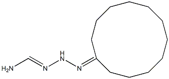 N'-cyclododecylidenaminomethanehydrazonamide 结构式