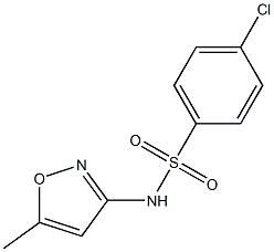 N1-(5-methylisoxazol-3-yl)-4-chlorobenzene-1-sulfonamide 结构式