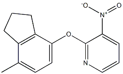 2-[(7-methyl-2,3-dihydro-1H-inden-4-yl)oxy]-3-nitropyridine 结构式