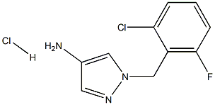 1-(2-chloro-6-fluorobenzyl)-1H-pyrazol-4-ylamine hydrachloride 结构式