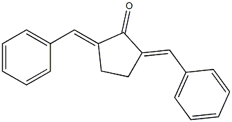 2,5-dibenzylidenecyclopentan-1-one 结构式