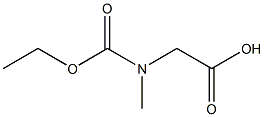 [(ethoxycarbonyl)(methyl)amino]acetic acid 结构式