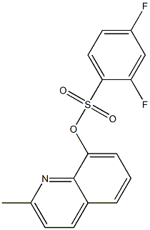 2-methyl-8-quinolyl 2,4-difluorobenzene-1-sulfonate 结构式