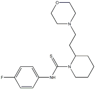 N1-(4-fluorophenyl)-2-(2-morpholinoethyl)piperidine-1-carbothioamide 结构式