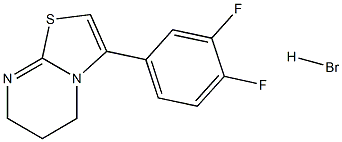 3-(3,4-difluorophenyl)-6,7-dihydro-5H-pyrimido[2,1-b][1,3]thiazole hydrobromide 结构式