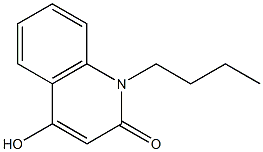 1-butyl-4-hydroxy-1,2-dihydroquinolin-2-one 结构式