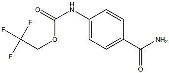 2,2,2-trifluoroethyl 4-(aminocarbonyl)phenylcarbamate 结构式