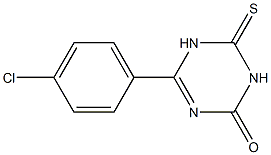 4-(4-chlorophenyl)-6-thioxo-1,2,5,6-tetrahydro-1,3,5-triazin-2-one 结构式