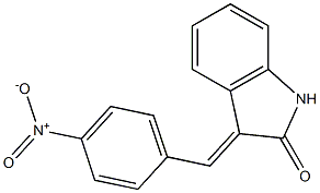 3-(4-nitrobenzylidene)indolin-2-one 结构式