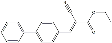 ethyl 3-[1,1'-biphenyl]-4-yl-2-cyanoacrylate 结构式