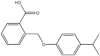 2-[(4-isopropylphenoxy)methyl]benzenecarboxylic acid 结构式