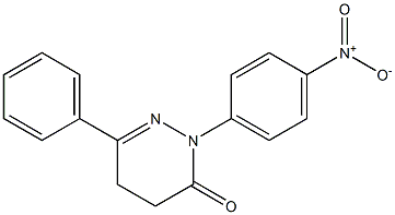 2-(4-nitrophenyl)-6-phenyl-2,3,4,5-tetrahydropyridazin-3-one 结构式