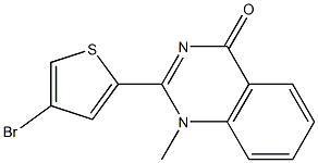 2-(4-bromo-2-thienyl)-1-methyl-1,4-dihydroquinazolin-4-one 结构式