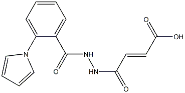 4-oxo-4-{2-[2-(1H-pyrrol-1-yl)benzoyl]hydrazino}but-2-enoic acid 结构式