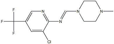 N2-[(4-methylpiperazino)methylidene]-3-chloro-5-(trifluoromethyl)pyridin-2-amine 结构式