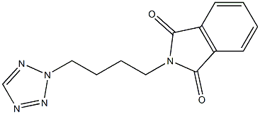 2-[4-(2H-1,2,3,4-tetraazol-2-yl)butyl]-1H-isoindole-1,3(2H)-dione 结构式