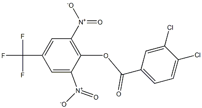 2,6-dinitro-4-(trifluoromethyl)phenyl 3,4-dichlorobenzoate 结构式