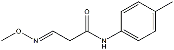 3-(methoxyimino)-N-(4-methylphenyl)propanamide 结构式