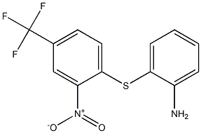 2-{[2-nitro-4-(trifluoromethyl)phenyl]thio}aniline 结构式