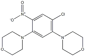4-(4-chloro-5-morpholino-2-nitrophenyl)morpholine 结构式