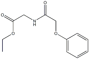 ethyl 2-[(2-phenoxyacetyl)amino]acetate 结构式