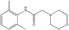 N1-(2,6-dimethylphenyl)-2-morpholinoacetamide 结构式