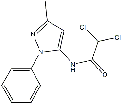 2,2-dichloro-N-(3-methyl-1-phenyl-1H-pyrazol-5-yl)acetamide 结构式