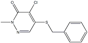 5-(benzylthio)-4-chloro-2-methyl-2,3-dihydropyridazin-3-one 结构式