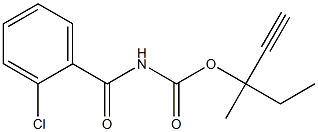 1-ethyl-1-methylprop-2-ynyl N-(2-chlorobenzoyl)carbamate 结构式