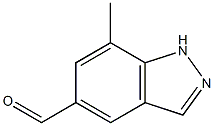 7-METHYL-1H-INDAZOLE-5-CARBALDEHYDE 结构式