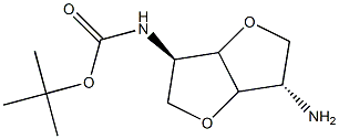 TERT-BUTYL (3R,6S)-6-AMINO-HEXAHYDROFURO[3,2-B]FURAN-3-YLCARBAMATE 结构式