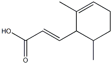 (2E)-3-(2,6-dimethylcyclohex-2-enyl)acrylic acid 结构式