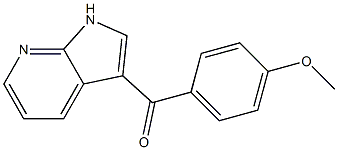 (4-methoxyphenyl)(1H-pyrrolo[2,3-b]pyridin-3-yl)methanone 结构式