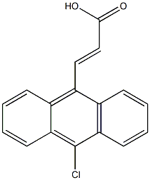 (E)-3-(10-chloroanthracen-9-yl)acrylic acid 结构式