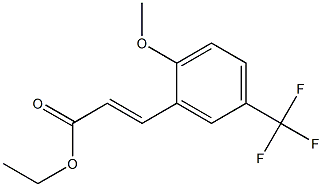 (E)-ethyl 3-(5-(trifluoromethyl)-2-methoxyphenyl)acrylate 结构式