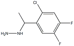 1-(1-(2-chloro-4,5-difluorophenyl)ethyl)hydrazine 结构式