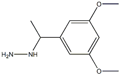 1-(1-(3,5-dimethoxyphenyl)ethyl)hydrazine 结构式