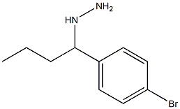 1-(1-(4-bromophenyl)butyl)hydrazine 结构式