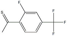 1-(2-fluoro-4-(trifluoromethyl)phenyl)ethanethione 结构式
