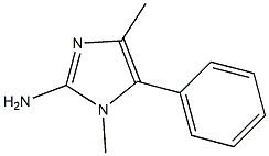 1,4-dimethyl-5-phenyl-1H-imidazol-2-amine 结构式